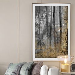 晶瓷艺术画新中式装饰画竹子画客厅书房卧室玄关茶室壁画植物风景-A